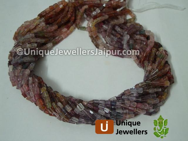 Multi Spinel Plian Square Beads